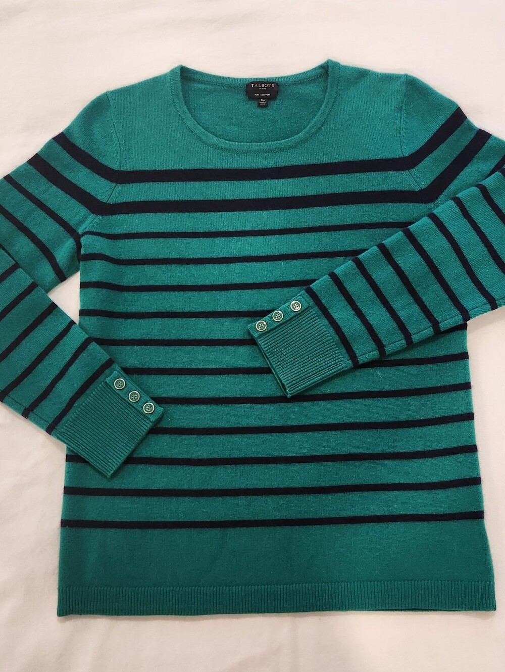 100% Cashmere Sweater Talbots Petite Size Medium